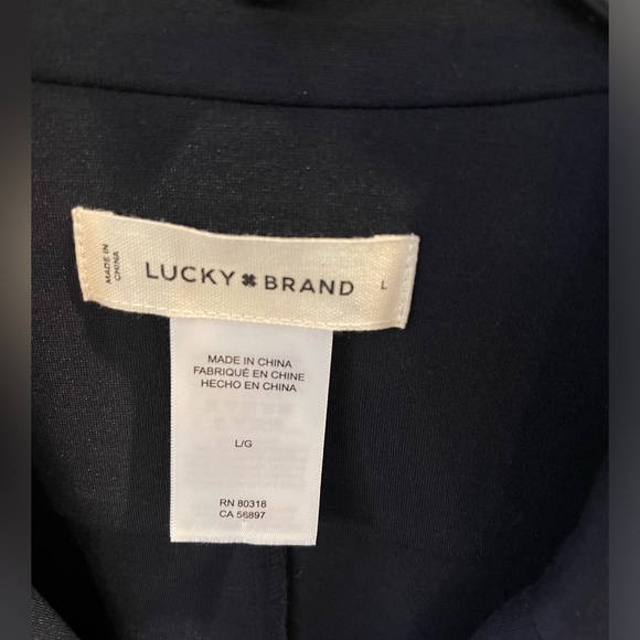 🏷️🆕Lucky Brand military blazer | Size 10 | navy blue | NWOT - Picture 9 of 14